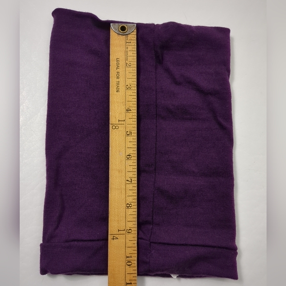 ICEBREAKER 100% Wool Purple Neck Gaiter Scarf Flexi Chute - Picture 5 of 5